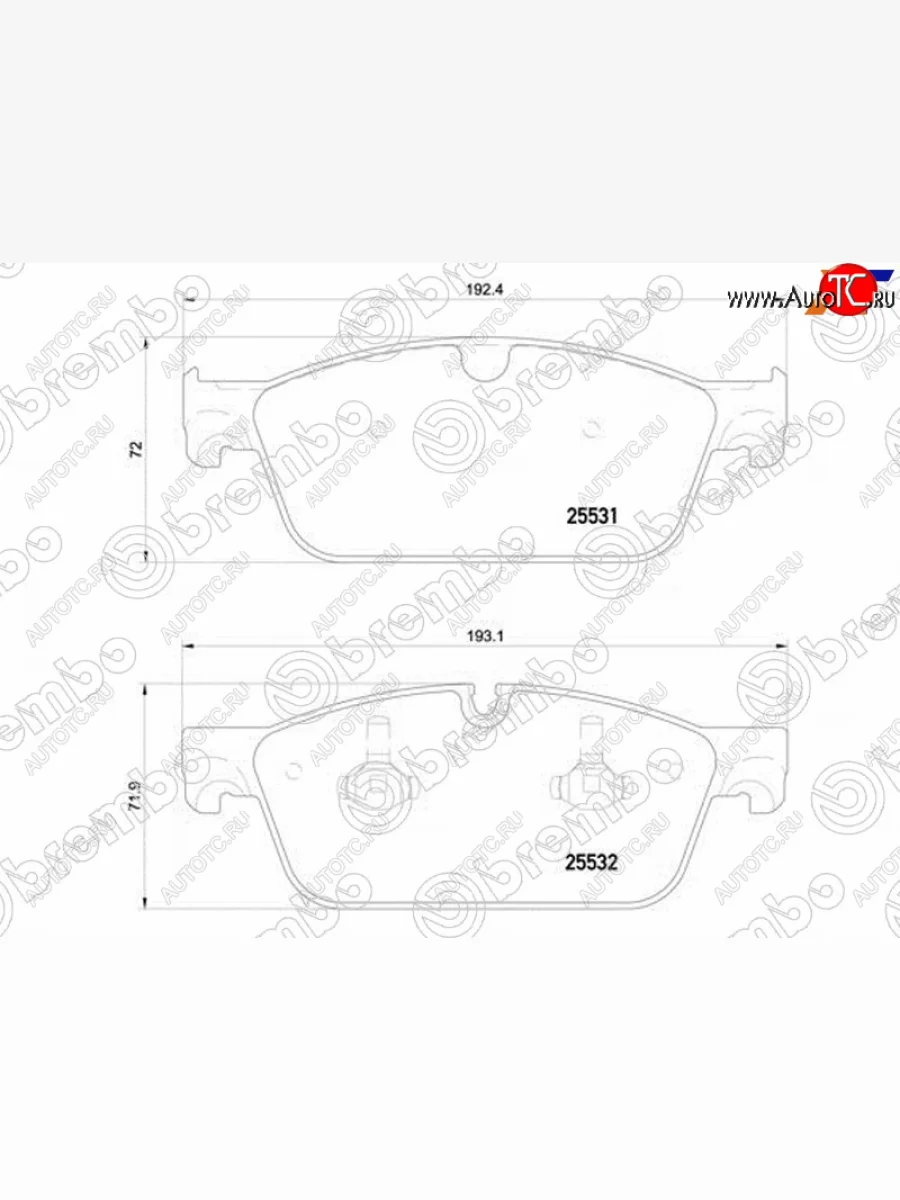 Колодки тормозные перед FR-FL SAT Mercedes-Benz ML class W166 (2011-2015)  с доставкой в г. Керчь