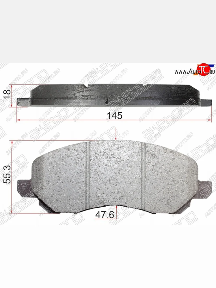 Колодки тормозные перед FR-FL SAT Mitsubishi Lancer 9 CS универсал 1-ый рестайлинг (2003-2005)  в Перми Пермском крае