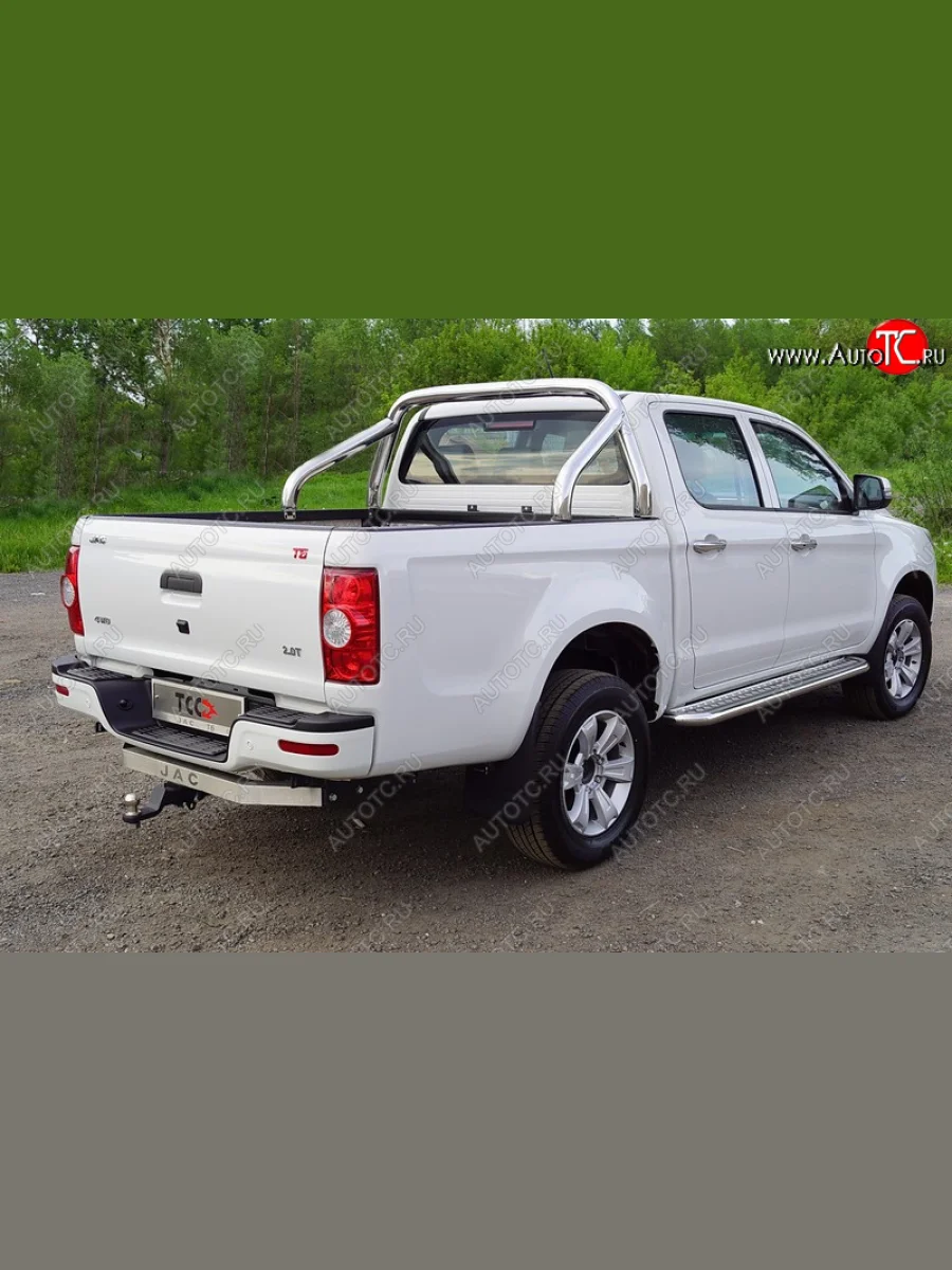 Защита кузова (только для кузова) d76,1 мм ТСС Тюнинг JAC T6 пикап (2018-2024) (нержавейка)  в Керчи Республика Крым