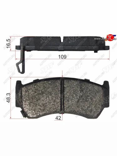 Колодки тормозные перед FR-FL SAT Nissan Cube 2 (2002-2008)