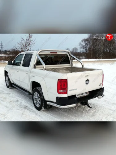 Защита кузова (для кузова) d 76,1 мм ТСС Тюнинг (нержавейка) Volkswagen Amarok (2016-2022) рестайлинг