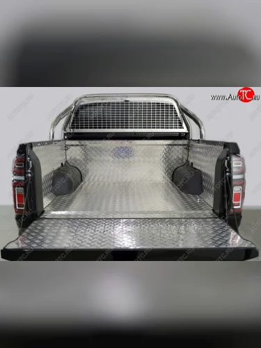 Защита кузова и заднего стекла (для кузова) d 75х42 мм ТСС Тюнинг (нержавейка) Great Wall Poer (2021-2025)