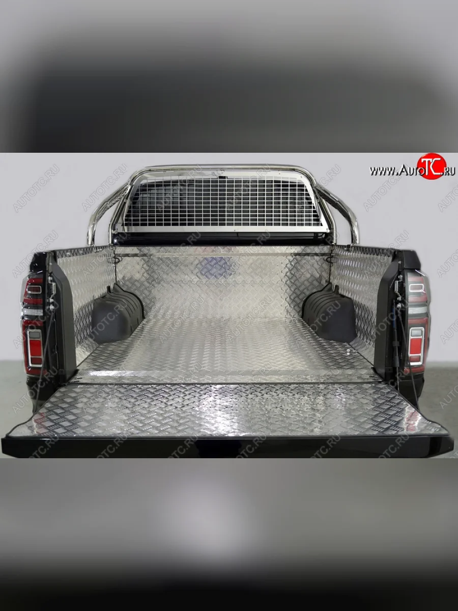 Защита кузова и заднего стекла (для кузова) d 75х42 мм ТСС Тюнинг  Great Wall Poer (2021-2025) (нержавейка)  в Воронеже Воронежской области