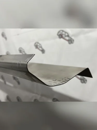 Левый ремонтный порог Пороги-Авто (Холоднокатанная сталь 1 мм) Mitsubishi L200  4 (2006-2016)  дорестайлинг,  рестайлинг