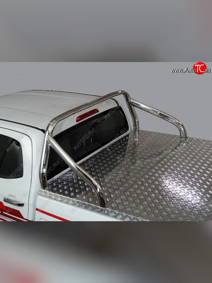 Защита кузова (для крышки) d 75х42 мм ТСС Тюнинг Isuzu D-Max RG DoubleCab (2020-2023) (нержавейка)  с доставкой в г. Керчь