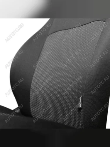 Комплект чехлов для сидений (РЗСиС 40/20/40 3П жаккард) ДУБЛИН Lord Autofashion (черный, вставка Зигзаг серая, строчка черная) Chevrolet Rezzo (2000-2008)