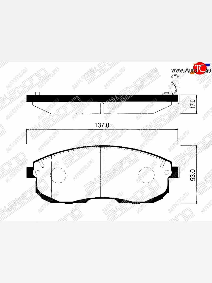 Колодки тормозные перед FR-FL SAT Nissan Teana 2 J32 дорестайлинг (2008-2011)  в Керчи Республика Крым