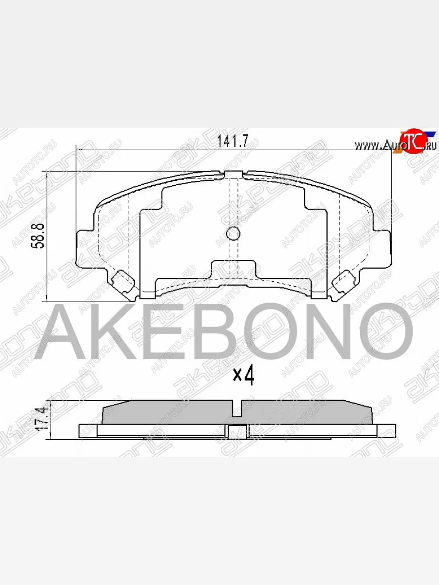 Колодки тормозные перед FR-FL SAT Nissan X-trail 2 T31 дорестайлинг (2007-2011)  в Керчи Республика Крым