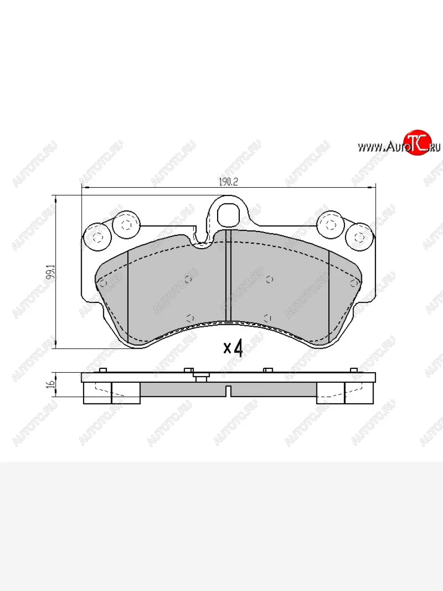 Колодки тормозные перед FL-FR SAT Volkswagen Touareg 1 GP рестайлинг (2006-2010)  в Самаре Самарской области