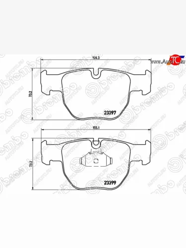 Колодки тормозные перед FL-FR SAT Land Rover Range Rover 3 L322 дорестайлинг (2002-2006)