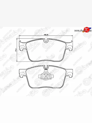 Колодки тормозные перед FL-FR SAT Jaguar F-Pace X761 дорестайлинг (2015-2020)