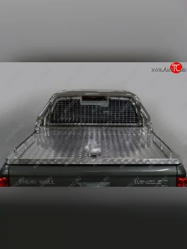 Защита кузова и заднего стекла (для крышки) d 76,1 мм ТСС Тюнинг (нержавейка) Great Wall Wingle 7 (2018-2023) пикап