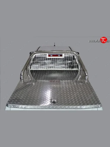 Защита кузова и заднего стекла (для крышки) d 76,1 мм ТСС Тюнинг (нержавейка) Great Wall Poer KingKong (2021-2025) пикап