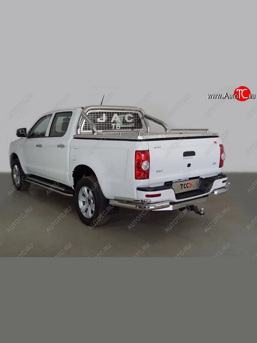 Защита кузова и заднего стекла (для крышки) d76,1 мм ТСС Тюнинг JAC T6 пикап (2018-2024) (нержавейка)  в Керчи Республика Крым