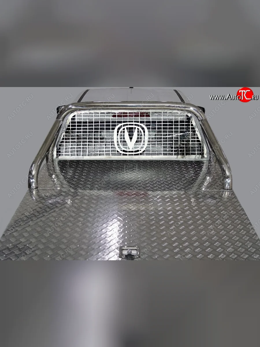 Защита кузова и заднего стекла (для крышки) d 76,1 мм ТСС Тюнинг  Changan Hunter Plus (2022-2025) (нержавейка)  в Воронеже Воронежской области