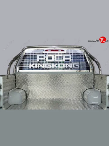 Защита кузова и заднего стекла (только для кузова) d 75*42 мм ТСС Тюнинг (нержавейка) Great Wall Poer KingKong (2021-2025) пикап