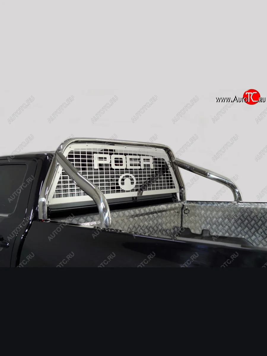 Защита кузова и заднего стекла (только для кузова) d 75*42 мм ТСС Тюнинг Great Wall Poer (2021-2025) (нержавейка)  в Самаре Самарской области