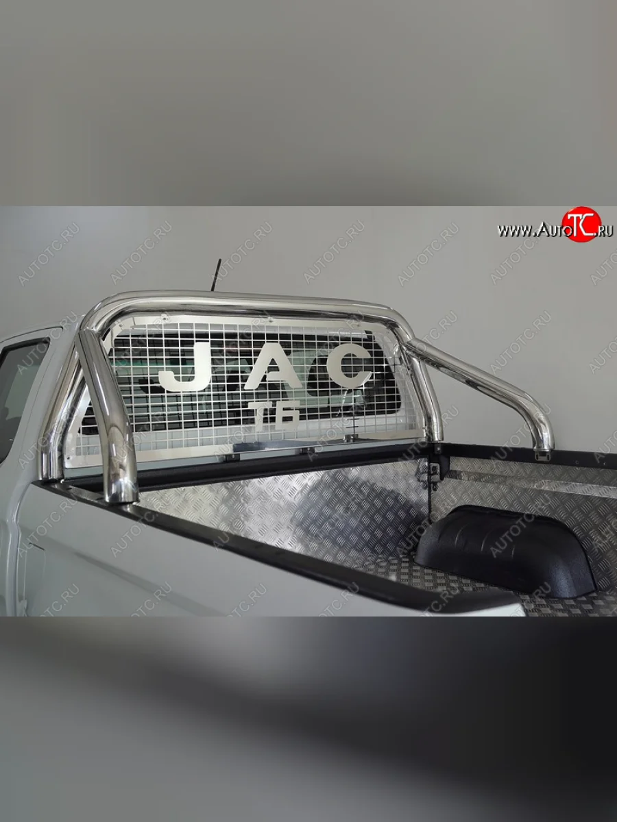 Защита кузова и заднего стекла (только для кузова) d 76,1 мм ТСС Тюнинг JAC T6 пикап (2018-2024) (нержавейка)  в Керчи Республика Крым