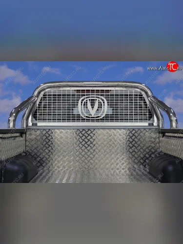 Защита кузова и заднего стекла (только для кузова) d 76,1 мм ТСС Тюнинг (нержавейка) Changan Hunter Plus (2022-2025) пикап