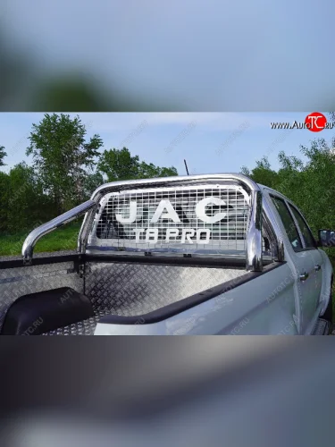 Защита кузова и заднего стекла (только для кузова) d 76,1 мм ТСС Тюнинг (нержавейка) JAC T8 PRO (2020-2025)