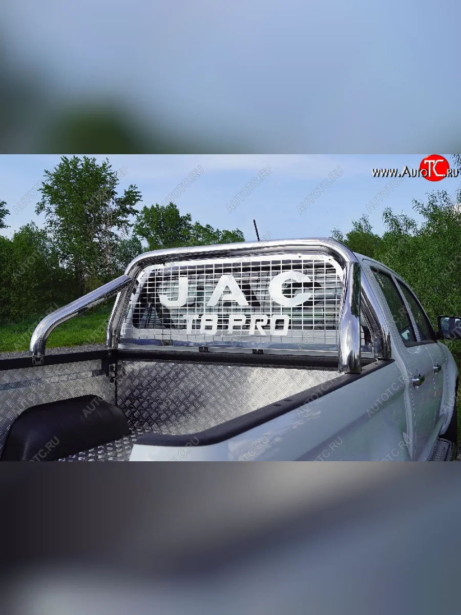 Защита кузова и заднего стекла (только для кузова) d 76,1 мм ТСС Тюнинг JAC T8 PRO (2020-2025) (нержавейка)  в Перми Пермском крае