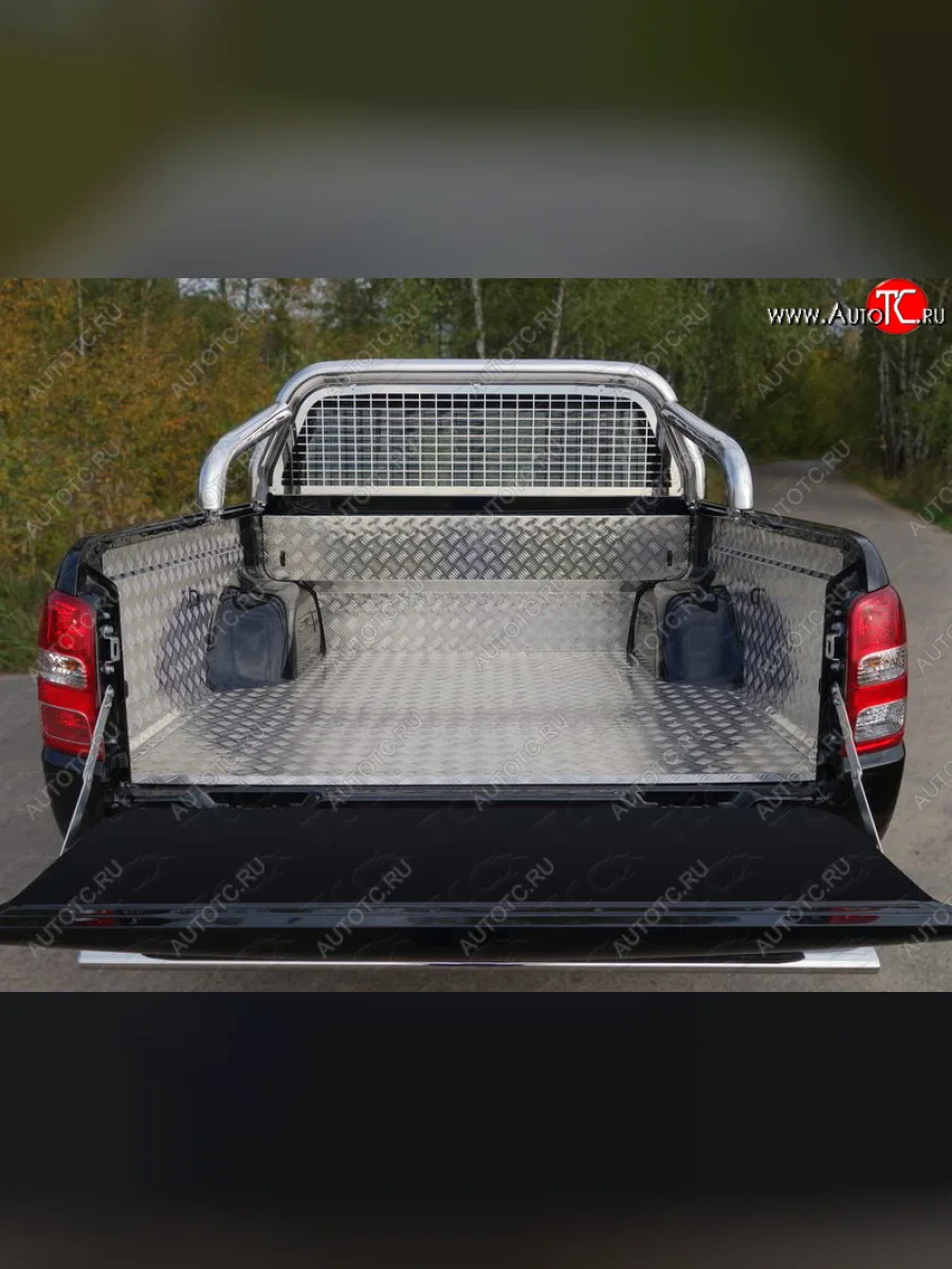 Защита кузова и заднего стекла (только для кузова) d 76,1 мм ТСС Тюнинг Mitsubishi L200 5 KK,KL дорестайлинг (2015-2019) (нержавейка)  в Керчи Республика Крым