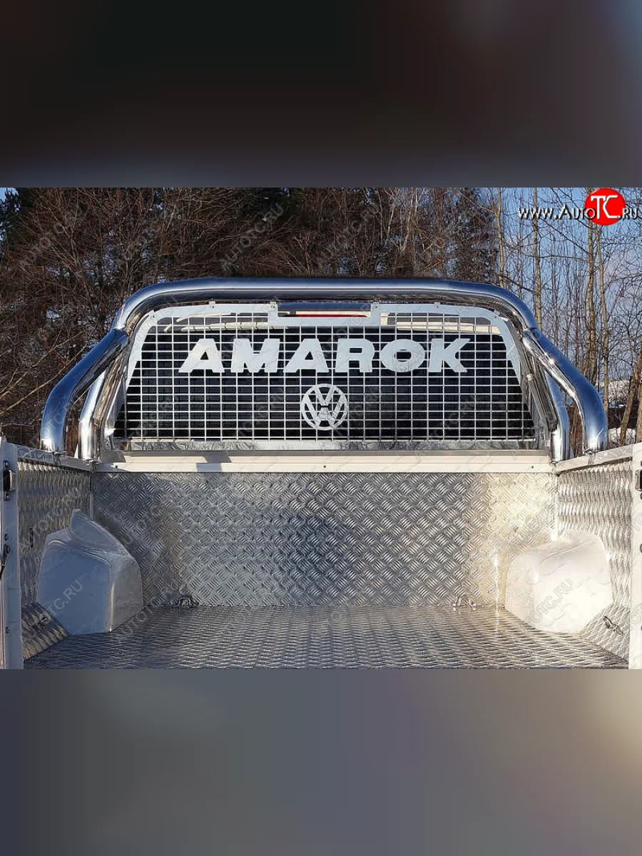 Защита кузова и заднего стекла (только для кузова) d 76,1 мм ТСС Тюнинг  Volkswagen Amarok (2016-2022) (нержавейка)  в Воронеже Воронежской области