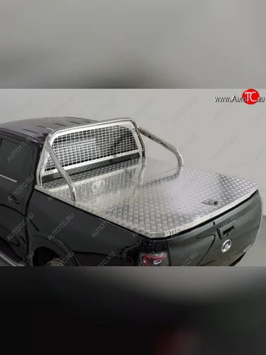 Защита кузова и заднего стекла (для крышки) d 75*42 мм ТСС Тюнинг (нержавейка) Great Wall Poer (2021-2025)