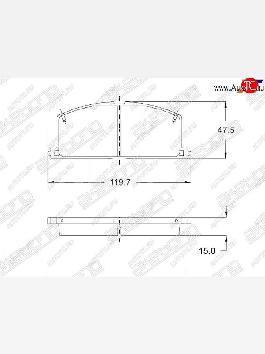 Колодки тормозные перед FL-FR SAT Toyota Corolla E150 седан дорестайлинг (2006-2010)  в Керчи Республика Крым
