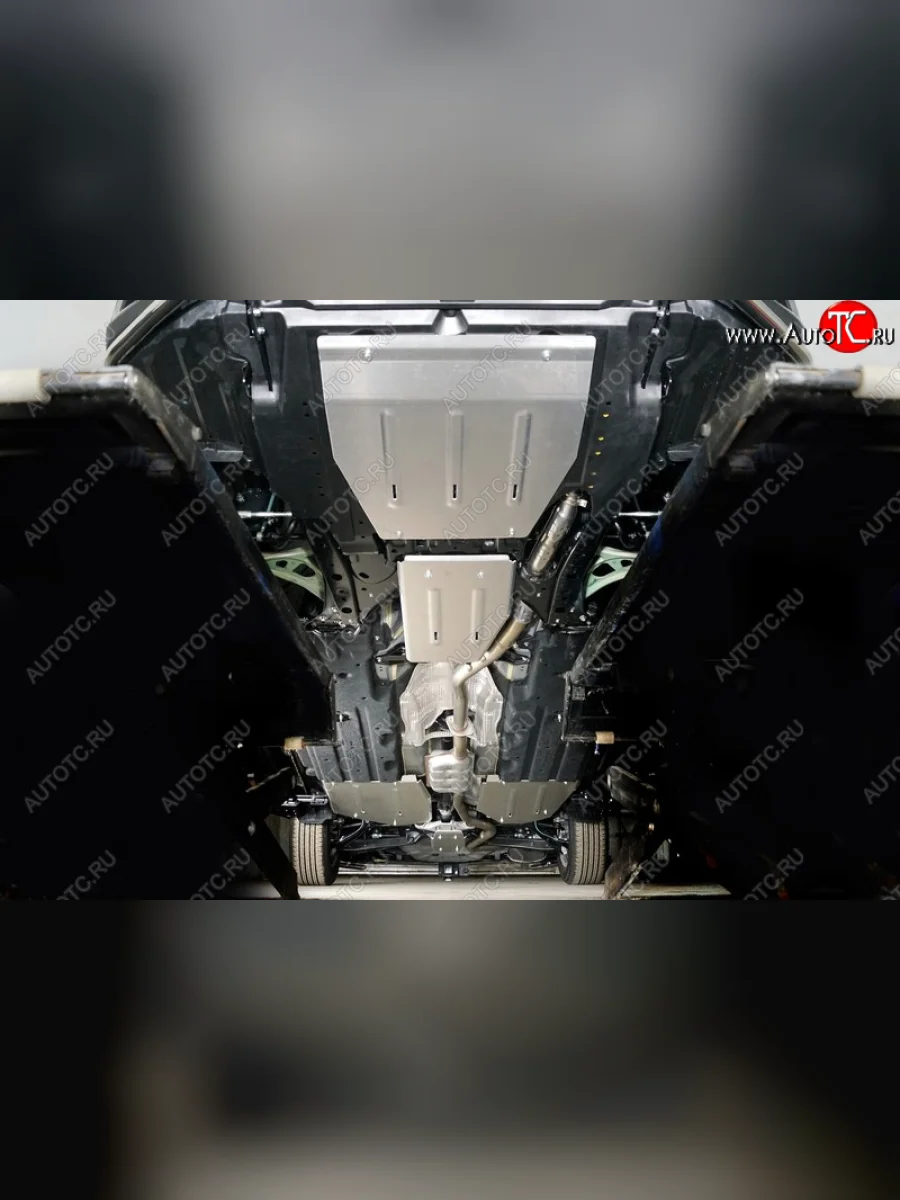 Защиты комплект (картер, кпп, дифференциал, бак правая, бак правая) ТСС Тюнинг Subaru Outback BT универсал (2019-2025) (алюминий 4мм )  в Керчи Республика Крым