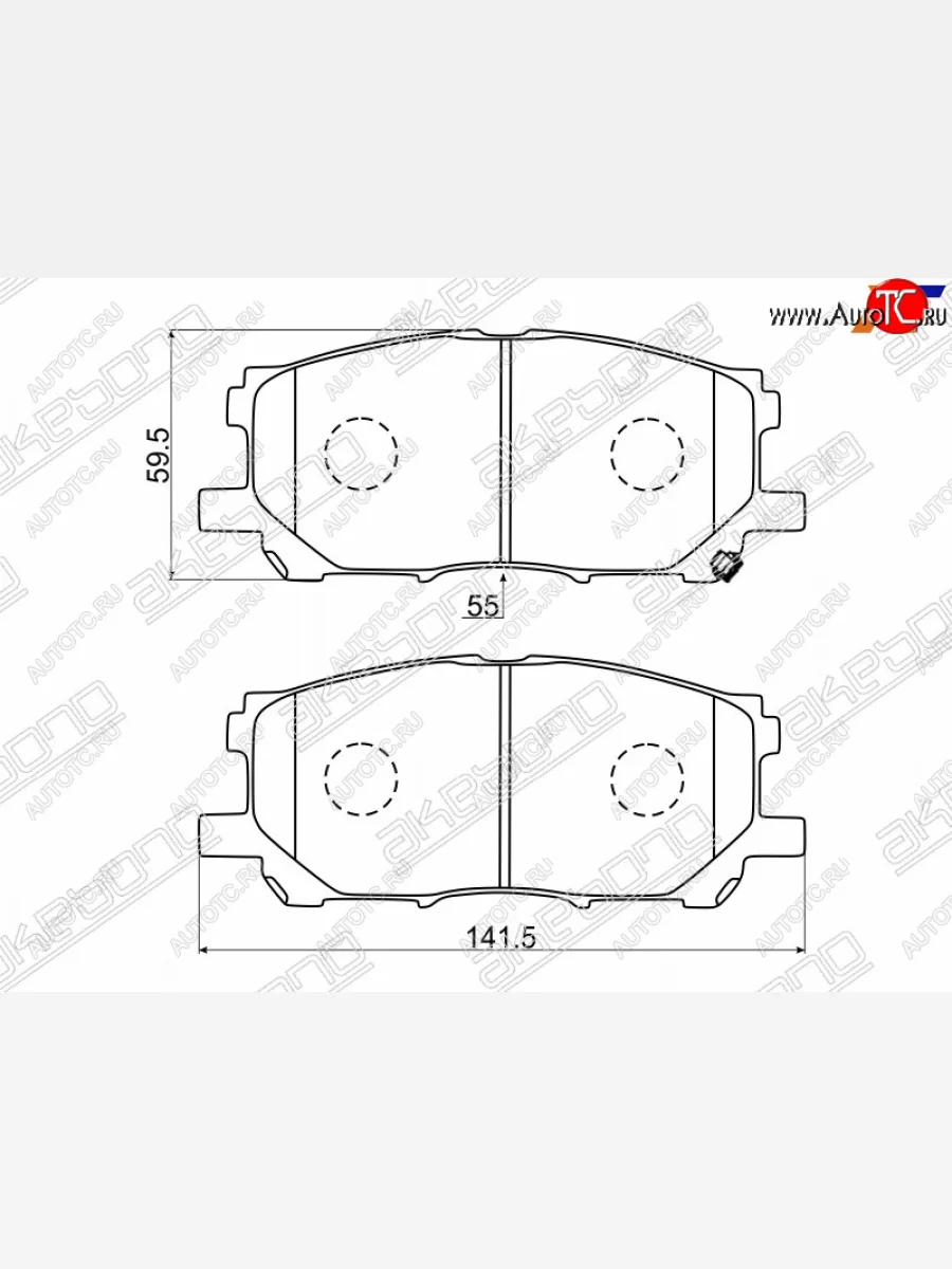 Колодки тормозные перед FL-FR SAT Lexus RX350 AL10 рестайлинг (2012-2015)  в Керчи Республика Крым