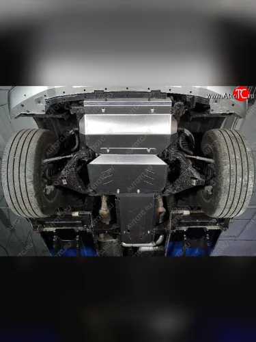 Защиты комплект (радиатора, переднего моста, КПП, раздаточной коробки) (V6 4WD) ТСС Тюнинг (алюминий 4 мм) Tank 500 (2021-2025)