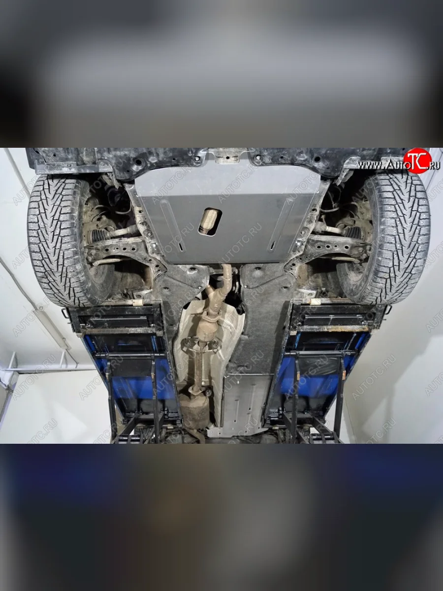 Защиты комплект (картер, кпп, задний редуктор, бак) ТСС Тюнинг Toyota Highlander XU70 (2020-2025) (алюминий 4 мм)  в Керчи Республика Крым