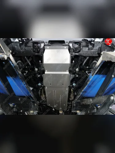 Защиты комплект (радиатор, передний редуктор, акпп, рк) ТСС Тюнинг (алюминий 4 мм) Toyota Land Cruiser J300 дорестайлинг (2021-2025)