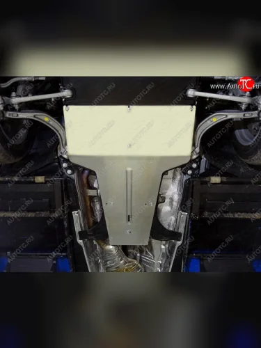 Защита КПП и раздаточной коробки ТСС Тюнинг (алюминий 4 мм) Audi Q5  FY (2017-2020) дорестайлинг