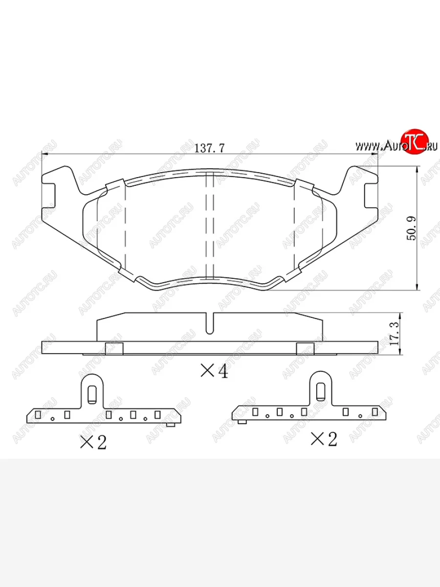 Колодки тормозные перед FL-FR SAT Volkswagen Passat B3 универсал (1988-1993)  в Самаре Самарской области