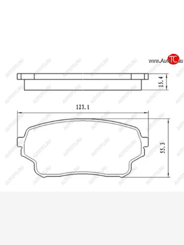 Колодки тормозные передние FR-FL SAT Suzuki Grand Vitara FTB03 3 двери (1997-2005)