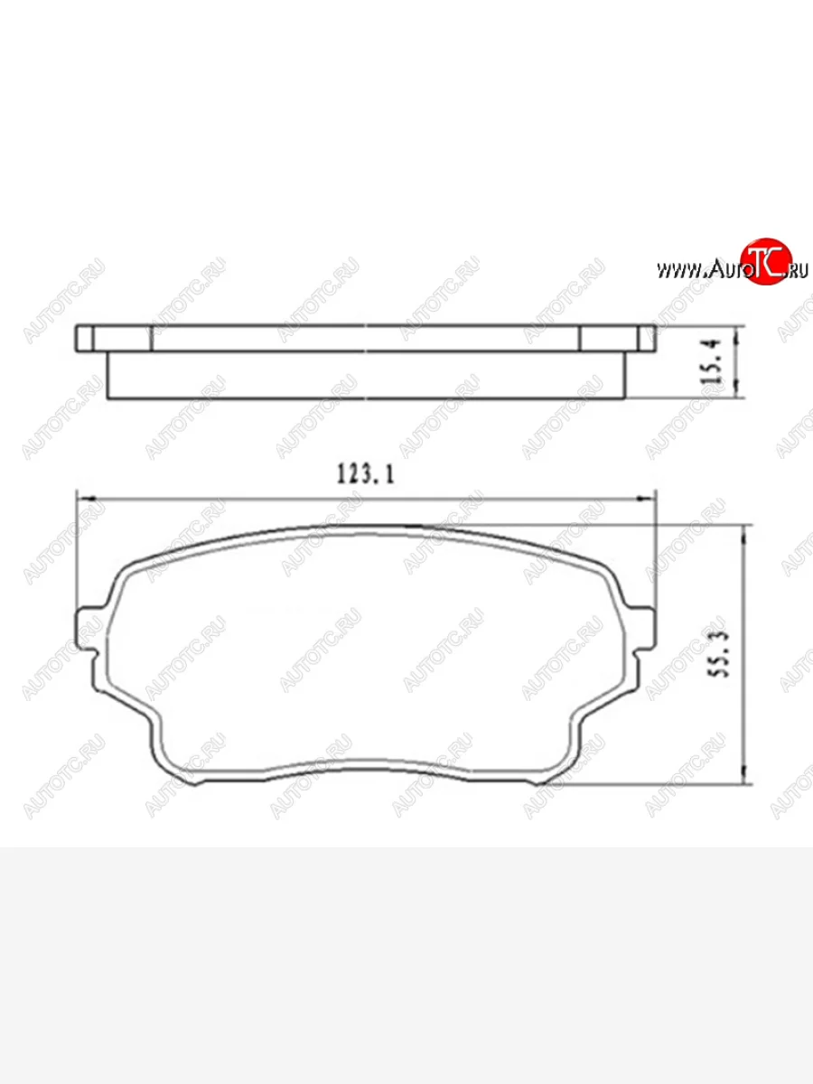 Колодки тормозные передние FR-FL SAT Suzuki Grand Vitara FTB03 3 двери (1997-2005)  в Воронеже Воронежской области