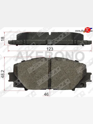 Колодки тормозные передние FR-FL SAT Toyota Vitz XP90 хэтчбэк 5 дв. дорестайлинг (2005-2007)