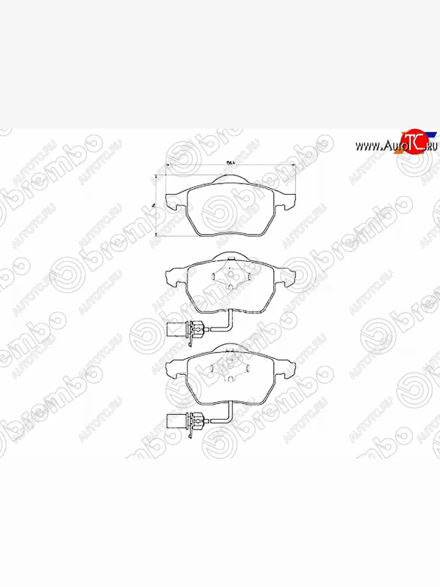 Колодки тормозные FR SAT  Audi A4 B5 8D2 седан дорестайлинг (1994-1997)  с доставкой в г. Керчь