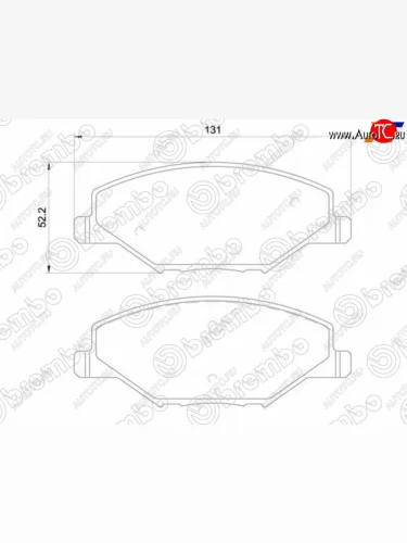 Колодки тормозные FR SAT  Skoda Rapid NH1 хэтчбэк дорестайлинг (2012-2017)