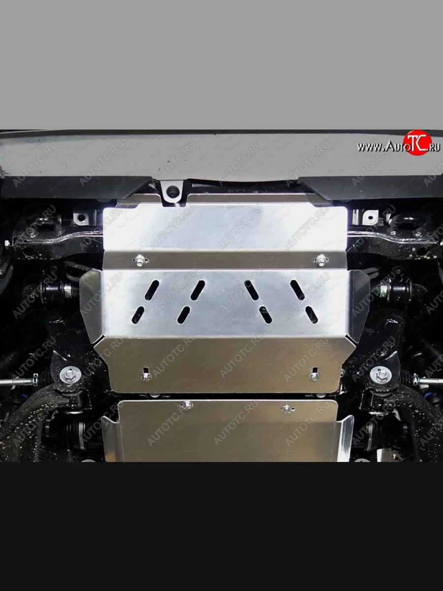 Защита радиатора ТСС Тюнинг Toyota Hilux AN120 дорестайлинг (2016-2020) (алюминий 4 мм)  в Керчи Республика Крым