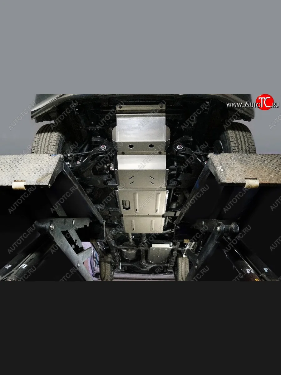 Защиты комплект (картер, передний дифференциал, КПП, раздатка, бака) ТСС Тюнинг Great Wall Wingle 7 пикап (2018-2023) (алюминий 4 мм)  в Керчи Республика Крым