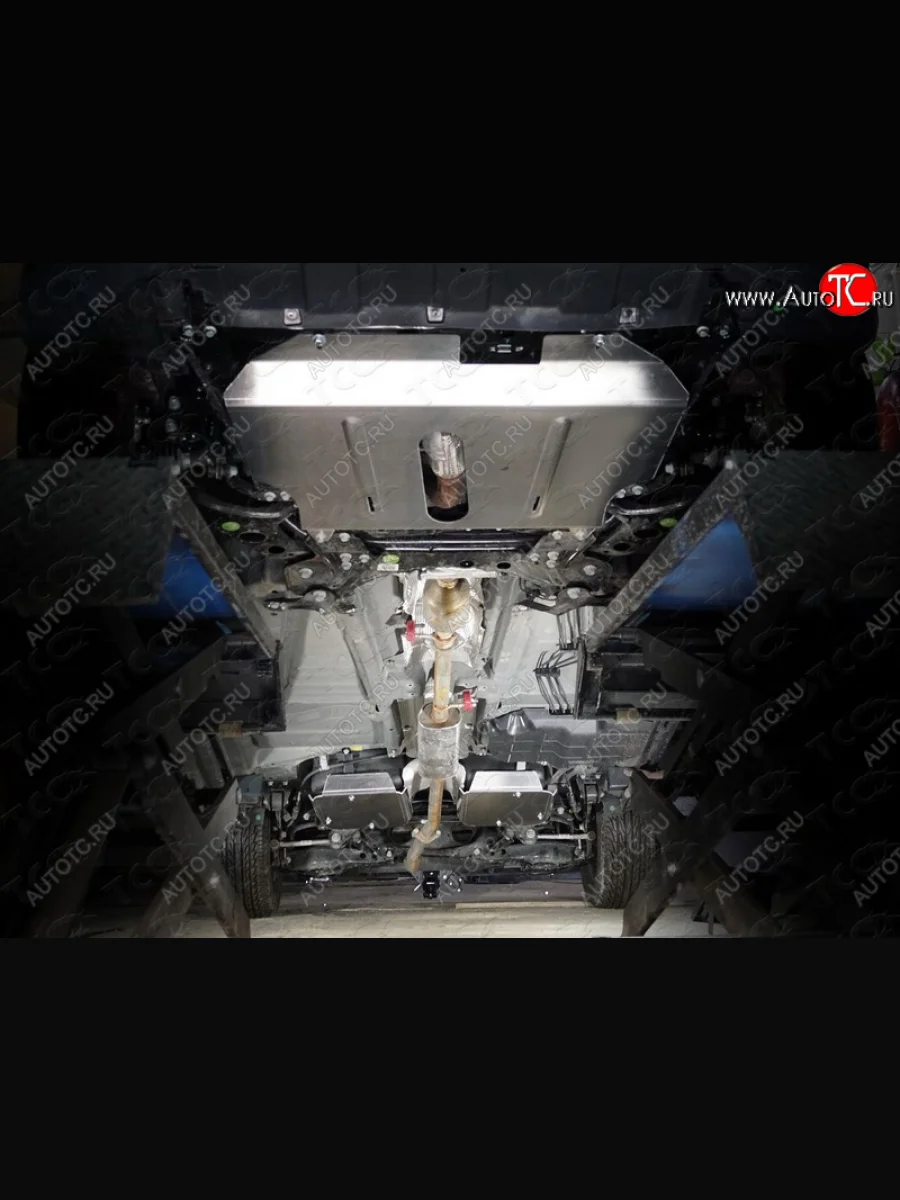 Защиты комплект (картер и кпп, бак) ТСС Тюнинг Geely Emgrand X7 2-ой рестайлинг (2019-2021) (алюминий 4 мм)  с доставкой в г. Пермь