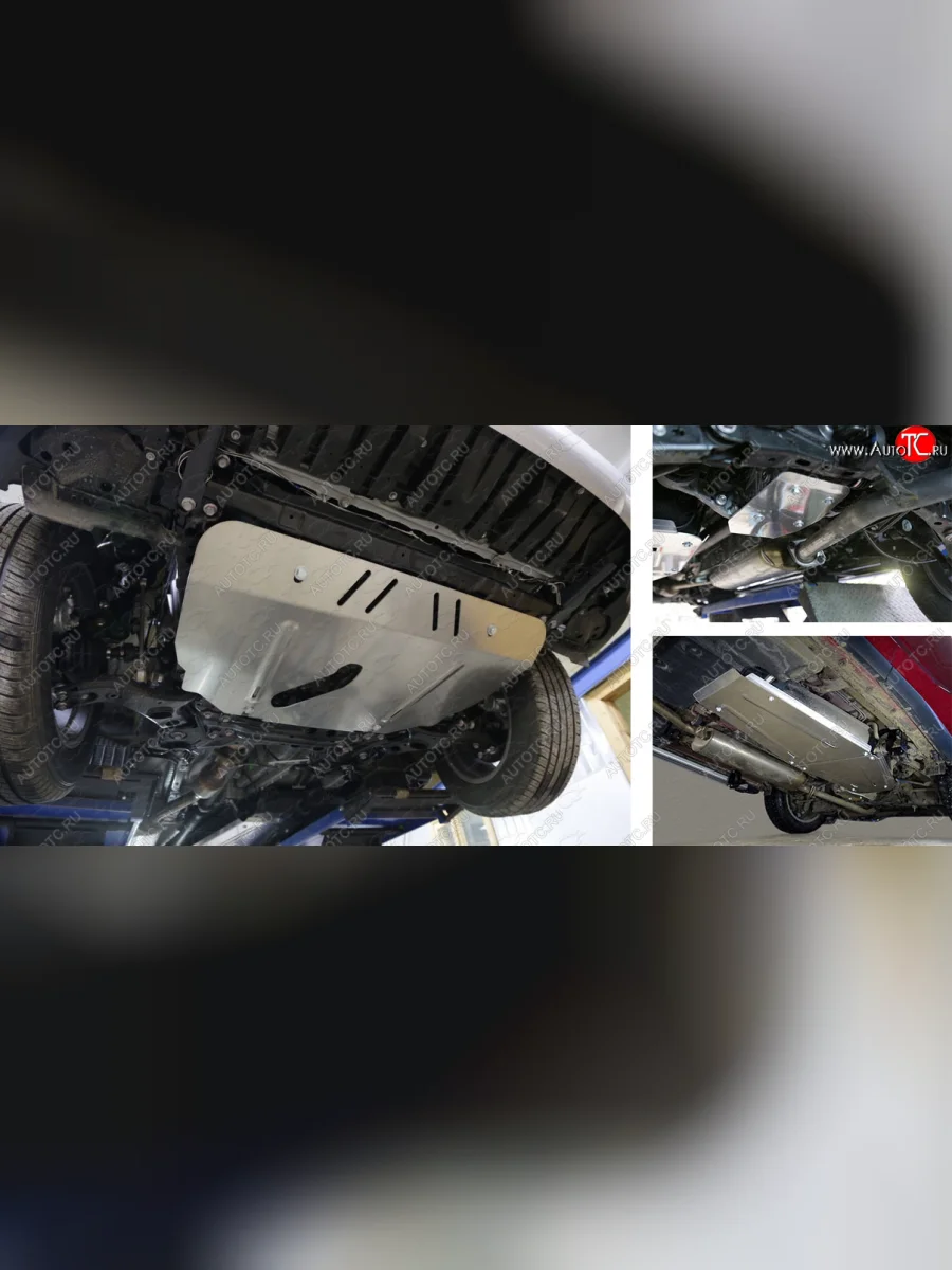 Защиты комплект (картер и кпп, бак, задний дифференциал) ТСС Тюнинг Toyota RAV4 XA40 5 дв. рестайлинг (2015-2019) (алюминий 4 мм)  в Керчи Республика Крым