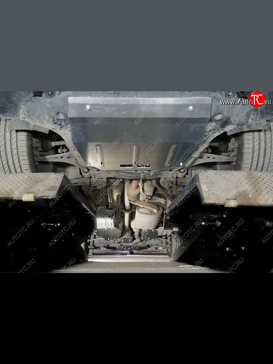 Защиты комплект (картер и кпп, бака, заднего редуктора) 2.0T 4WD ТСС Тюнинг GAC GS8 (2016-2023) (алюминий 4 мм)  с доставкой в г. Пермь