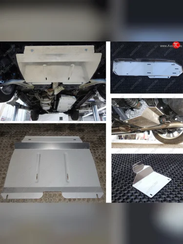 Защиты комплект (картер, кпп, дифференциал, бак)ТСС Тюнинг (алюминий 4 мм) INFINITI JX35 (2012-2014)