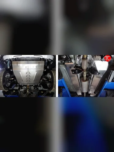 Защиты комплект (картер, кпп, магистралей кондиционера) ТСС Тюнинг Ford Explorer U502 1-ый рестайлинг, 5 дв. (2015-2018)