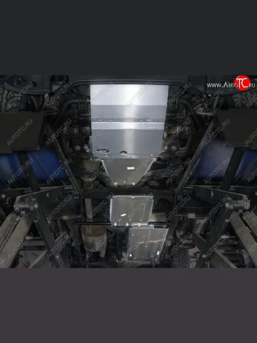 Защиты комплект (картер и радиатор, кпп, рк, бак) v-2-5 л. ТСС Тюнинг (алюминий 4 мм) Mercedes-Benz X class W470 (2017-2020)