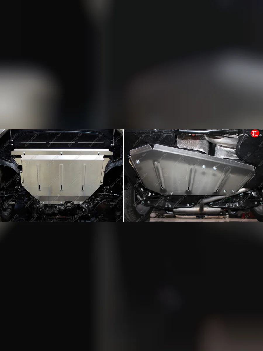 Защиты комплект (картер, бак) (V 1-4 2WD) ТСС Тюнинг Audi Q3 F3 (2018-2022) (алюминий 4 мм)  с доставкой в г. Керчь